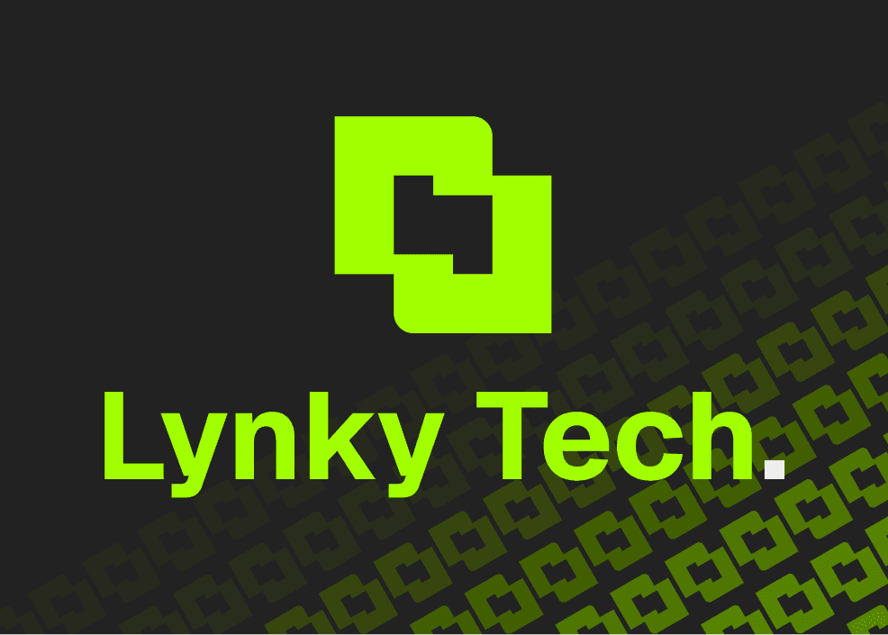 Lynky Tech — PRINT & EXHIBITION DESIGN branding & web design project by Clover Studio